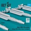 RESKIT RS72-0549 Matra MICA-IR missiles (4 pcs) (3D Printed) 1/72